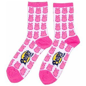 PEEPS *L/E* PINK Easter Bunny Socks MEDIUM - NWT